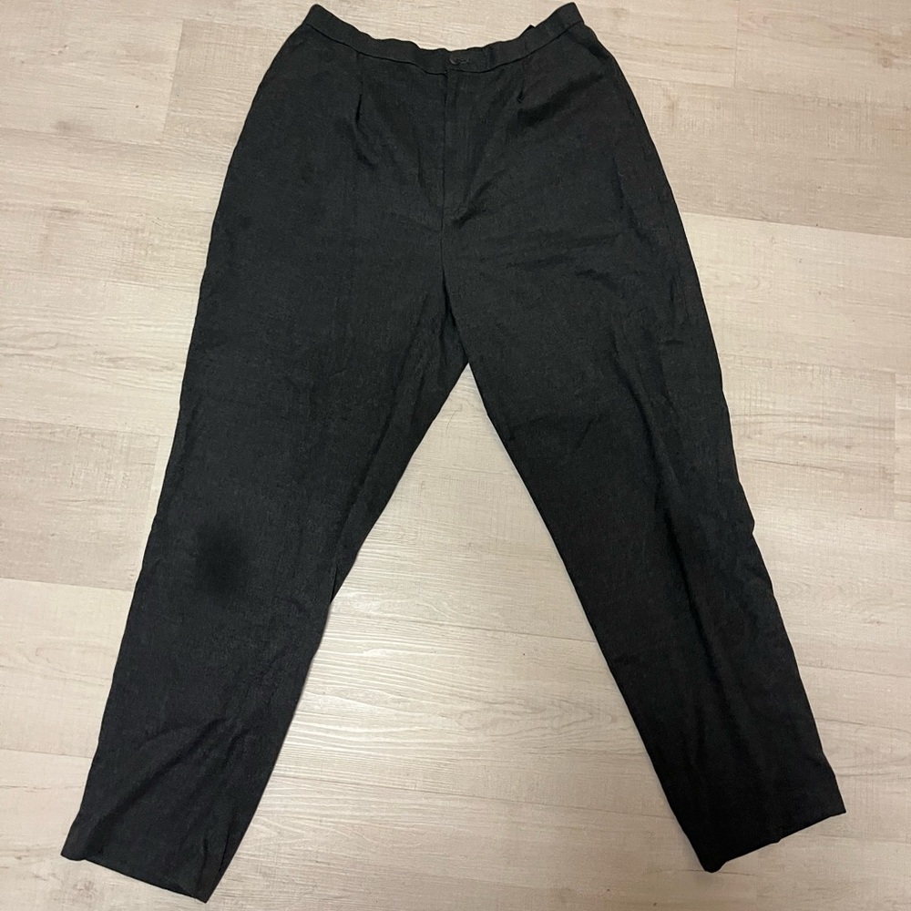 Uniqlo Mens Grey Trousers 32-33Inch XL Straight Leg